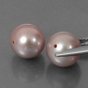6.62캐럿 천연 미디엄 핑크 진주 보석, 구형 / 볼, 7.61 mm, 불투명체