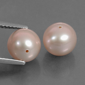 6.43캐럿 천연 라이트 핑크 진주 보석, 구형 / 볼, 7.70 mm, 불투명체