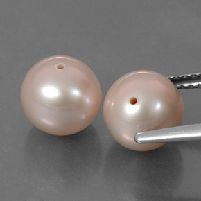 6.43캐럿 천연 라이트 핑크 진주 보석, 구형 / 볼, 7.70 mm, 불투명체