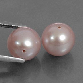 6.69캐럿 천연 오렌지 핑크 진주 보석, 구형 / 볼, 7.88 mm, 불투명체