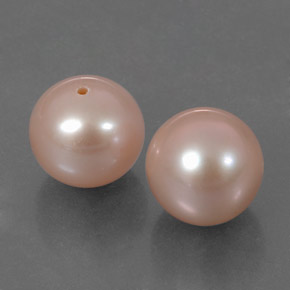 6.35캐럿 천연 라이트 핑크 진주 보석, 구형 / 볼, 7.63 mm, 불투명체