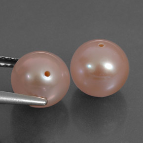 캐럿 천연 핑크 진주 보석, 구형 / 볼, 7.90 mm, 불투명체