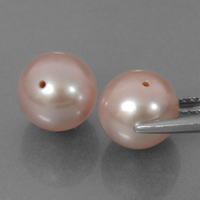 6.78캐럿 천연 핑크 진주 보석, 구형 / 볼, 7.83 mm, 불투명체