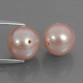 캐럿 천연 핑크 진주 보석, 구형 / 볼, 7.73 mm, 불투명체