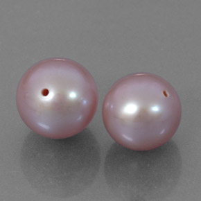캐럿 천연 라벤더 진주 보석, 구 / 공, 불투명체