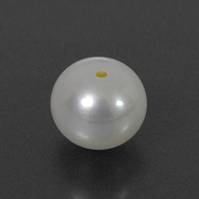 3.85캐럿 천연 크림 진주, 구형 / 볼, 8.34 mm, 불투명체