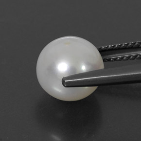3.85캐럿 천연 크림 진주, 구형 / 볼, 8.34 mm, 불투명체