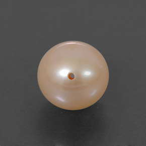 3.55캐럿 천연 크림 핑크 진주, 구형 / 볼, 7.94 mm, 불투명체