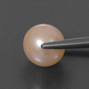 3.55캐럿 천연 크림 핑크 진주, 구형 / 볼, 7.94 mm, 불투명체