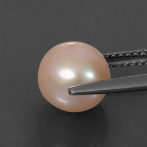 3.63캐럿 천연 핑크 진주, 구형 / 볼, 8.17 mm, 불투명체