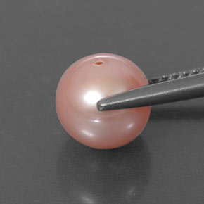 3.39캐럿 천연 핑크 진주, 구형 / 볼, 7.84 mm, 불투명체