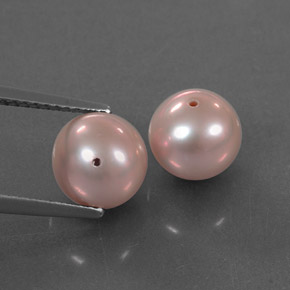 캐럿 천연 핑크 진주 보석, 구형 / 볼, 7.53 mm, 불투명체