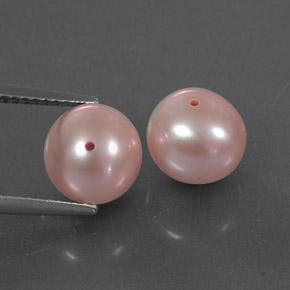 캐럿 천연 핑크 진주 보석, 구형 / 볼, 8.04 mm, 불투명체