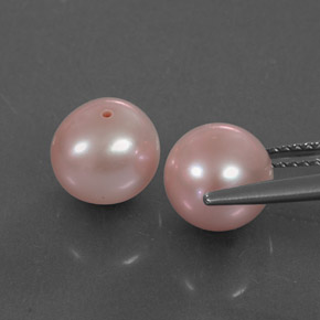캐럿 천연 핑크 진주 보석, 구형 / 볼, 8.04 mm, 불투명체