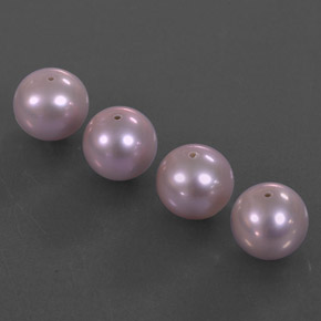 캐럿 천연 실버 핑크 진주 보석, 구형 / 볼, 7.94 mm, 불투명체