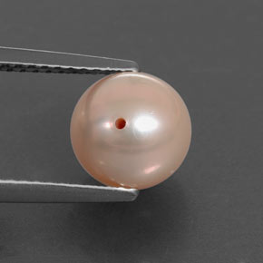 3.25캐럿 천연 핑크 진주, 구형 / 볼, 7.78 mm, 불투명체