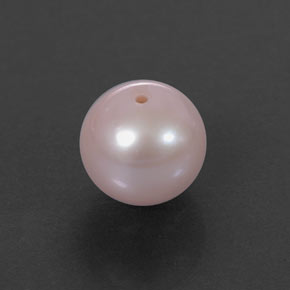 3.01캐럿 천연 핑크 진주, 구형 / 볼, 7.66 mm, 불투명체