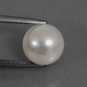 3.89캐럿 천연 은 진주, 구 / 공, 불투명체