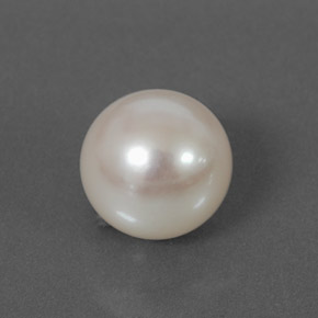 3.98캐럿 천연 실버 화이트 진주, 구형 / 볼, 8.42 mm, 불투명체