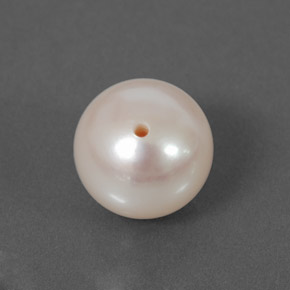 4.08캐럿 천연 실버 화이트 진주, 구형 / 볼, 8.52 mm, 불투명체