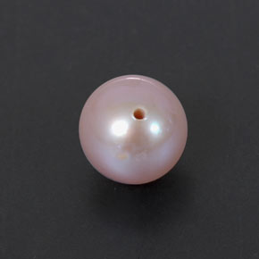 2.53캐럿 천연 실버 핑크 진주, 구형 / 볼, 7.18 mm, 불투명체