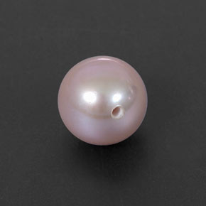 2.78캐럿 천연 실버 핑크 진주, 구형 / 볼, 7.26 mm, 불투명체