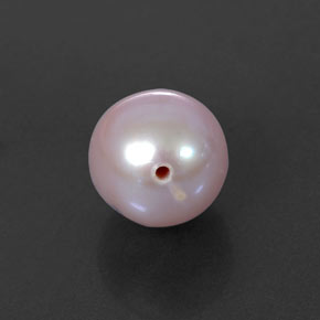 2.91캐럿 천연 실버 핑크 진주, 구형 / 볼, 7.46 mm, 불투명체