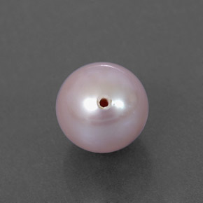 2.89캐럿 천연 실버 핑크 진주, 구형 / 볼, 7.51 mm, 불투명체