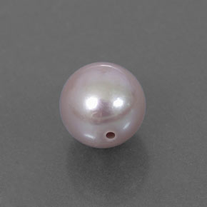 2.38캐럿 천연 실버 핑크 진주, 구형 / 볼, 7.04 mm, 불투명체