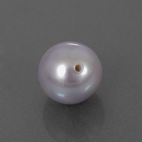2.87캐럿 천연 실버 진주, 구형 / 볼, 7.46 mm, 불투명체