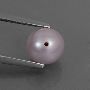2.55캐럿 천연 실버 핑크 진주, 구형 / 볼, 7.11 mm, 불투명체