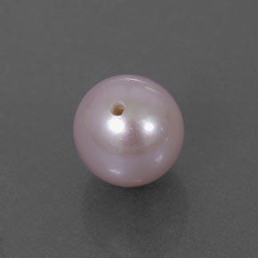 2.71캐럿 천연 실버 핑크 진주, 구형 / 볼, 7.35 mm, 불투명체