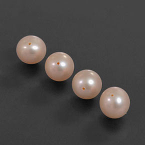 13.51캐럿 천연 크림 핑크 진주 보석, 구형 / 볼, 7.86 mm, 불투명체