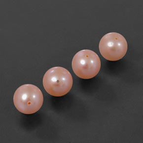 13.68캐럿 천연 핑크 진주 보석, 구형 / 볼, 7.85 mm, 불투명체