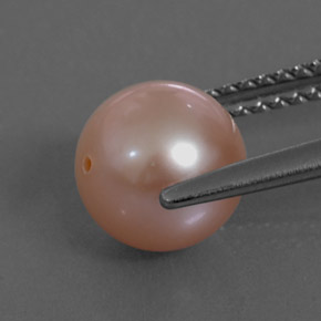 3.13캐럿 천연 핑크 진주, 구형 / 볼, 7.63 mm, 불투명체