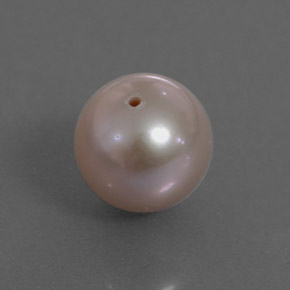 2.97캐럿 천연 실버 핑크 진주, 구형 / 볼, 7.49 mm, 불투명체