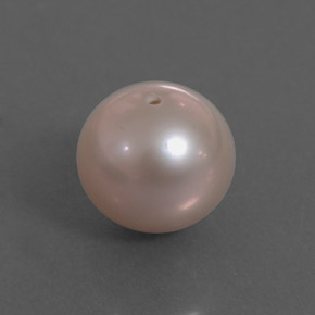 3.16캐럿 천연 핑크빛 실버 진주, 구형 / 볼, 7.69 mm, 불투명체