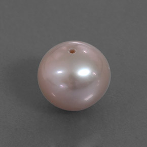 3.35캐럿 천연 실버 핑크 진주, 구형 / 볼, 7.81 mm, 불투명체
