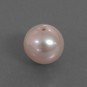 2.91캐럿 천연 실버 핑크 진주, 구형 / 볼, 7.49 mm, 불투명체