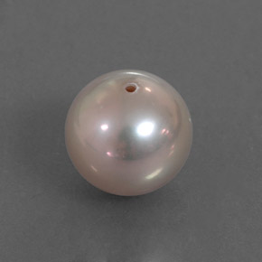 3.37캐럿 천연 실버 핑크 진주, 구형 / 볼, 7.90 mm, 불투명체