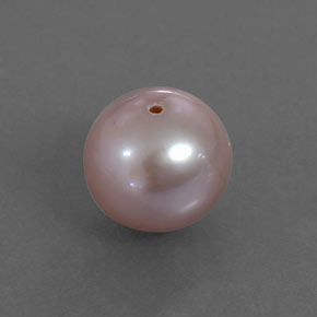 2.94캐럿 천연 실버 핑크 진주, 구형 / 볼, 7.56 mm, 불투명체