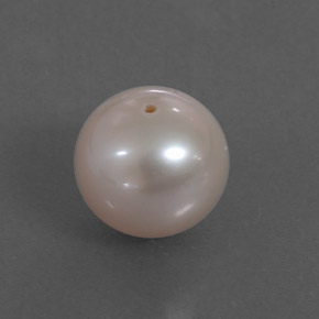 3.30캐럿 천연 크림 핑크 진주, 구형 / 볼, 7.80 mm, 불투명체
