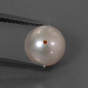 2.89캐럿 천연 크림 핑크 진주, 구형 / 볼, 7.55 mm, 불투명체