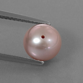 3.37캐럿 천연 미디엄 핑크 진주, 구형 / 볼, 7.90 mm, 불투명체