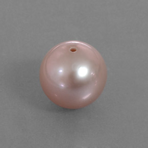 3.37캐럿 천연 미디엄 핑크 진주, 구형 / 볼, 7.90 mm, 불투명체