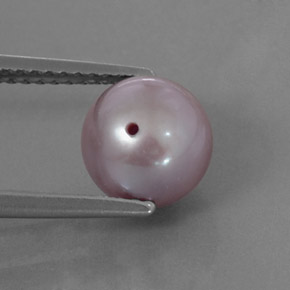 3.24캐럿 천연 라벤더 진주, 구형 / 볼, 7.81 mm, 불투명체