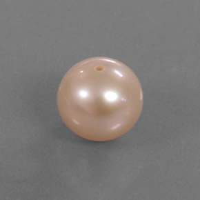 2.91캐럿 천연 크림 핑크 진주, 구형 / 볼, 7.57 mm, 불투명체