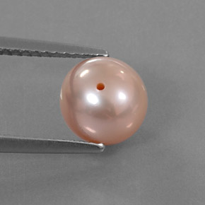 3.10캐럿 천연 골든 진주, 구형 / 볼, 7.79 mm, 불투명체
