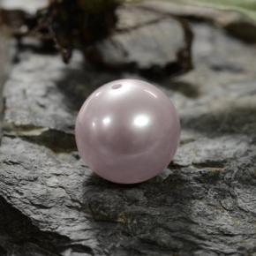 3.13캐럿 천연 핑크 진주, 구형 / 볼, 7.69 mm, 불투명체