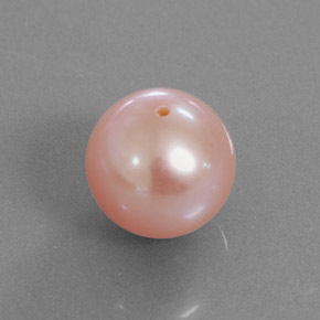 3.54캐럿 천연 핑크 진주, 구형 / 볼, 8.00 mm, 불투명체